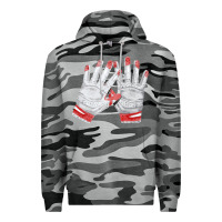 Slate Camo batting gloves Premium Hoodie - FaDigitalArtStudio