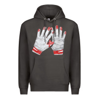Smoke batting gloves Premium Hoodie - FaDigitalArtStudio