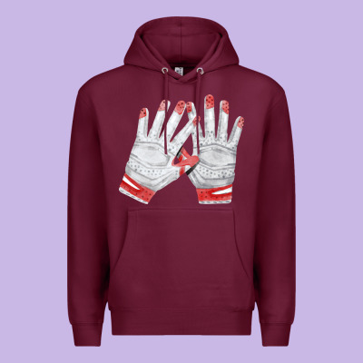 Batting Gloves Premium Hoodie Designed By Fadigitalartstudio