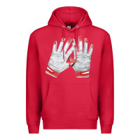 Cardinal batting gloves Premium Hoodie - FaDigitalArtStudio