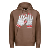 Chestnut batting gloves Premium Hoodie - FaDigitalArtStudio
