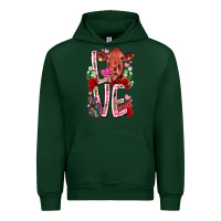 Forest Green love cow valentine Urban Hoodie - RacoonDesign