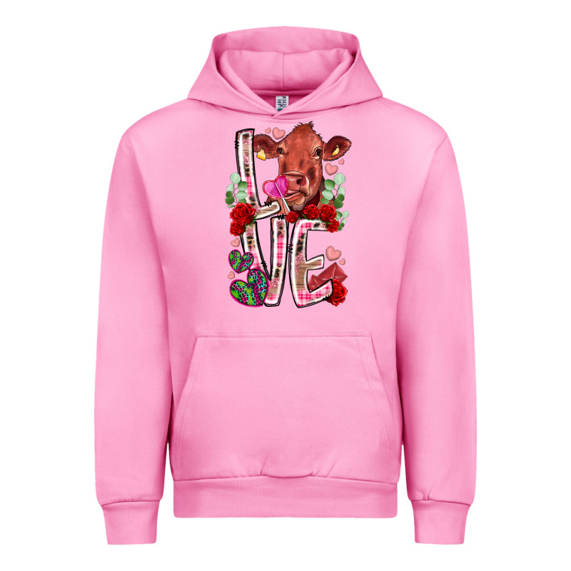 Love Cow Valentine Urban Hoodie by RacoonDesign | Teevron