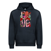 Navy love cow valentine Urban Hoodie - RacoonDesign
