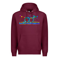 Burgundy lgbtq gay  libbey glass Premium Hoodie - HRA Design Shop