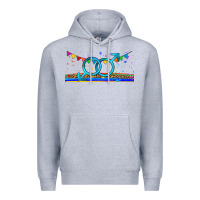 Heather Grey lgbtq gay  libbey glass Premium Hoodie - HRA Design Shop