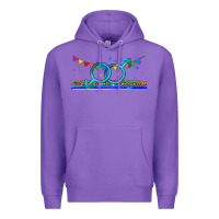 Purple lgbtq gay  libbey glass Premium Hoodie - HRA Design Shop