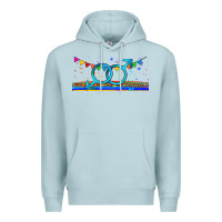 Blue Mist lgbtq gay  libbey glass Premium Hoodie - HRA Design Shop