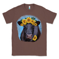 Chestnut Black Angus with Sunflower Classic Tee - Jasminsmagicworld