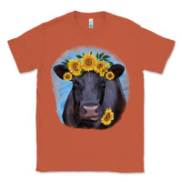 Copper Black Angus with Sunflower Classic Tee - Jasminsmagicworld