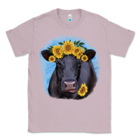 Lilac Black Angus with Sunflower Classic Tee - Jasminsmagicworld