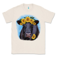 Natural Black Angus with Sunflower Classic Tee - Jasminsmagicworld