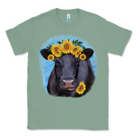 Sage Black Angus with Sunflower Classic Tee - Jasminsmagicworld