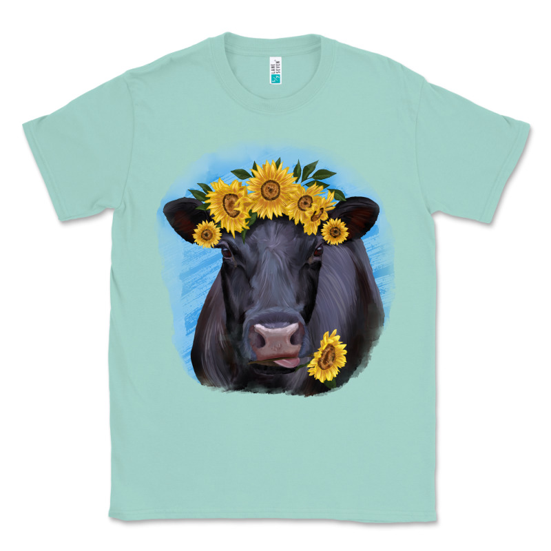 Black Angus With Sunflower Classic Tee by Jasminsmagicworld | Teevron