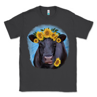 Smoke Black Angus with Sunflower Classic Tee - Jasminsmagicworld