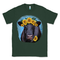 Sports Green Black Angus with Sunflower Classic Tee - Jasminsmagicworld