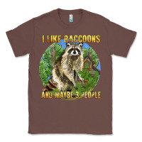 Chestnut i like raccoons and 3 people Classic Tee - BarkalooDesign