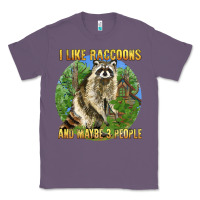Lavender i like raccoons and 3 people Classic Tee - BarkalooDesign