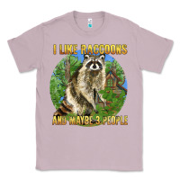 Lilac i like raccoons and 3 people Classic Tee - BarkalooDesign