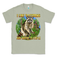 Matcha i like raccoons and 3 people Classic Tee - BarkalooDesign