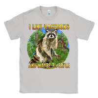 Moon Dust i like raccoons and 3 people Classic Tee - BarkalooDesign