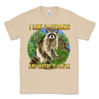 Mushroom i like raccoons and 3 people Classic Tee - BarkalooDesign