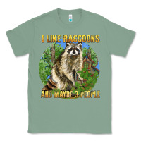 Sage i like raccoons and 3 people Classic Tee - BarkalooDesign