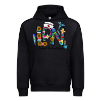 Black lpn licensed practial nurse Urban Hoodie - CowhideDigitalArt