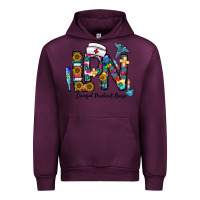 Mauve Wine lpn licensed practial nurse Urban Hoodie - CowhideDigitalArt