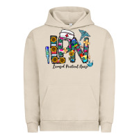 Pigment French Oak lpn licensed practial nurse Urban Hoodie - CowhideDigitalArt