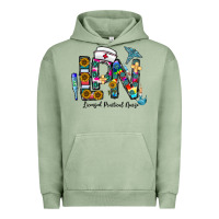 Pigment Oil Green lpn licensed practial nurse Urban Hoodie - CowhideDigitalArt