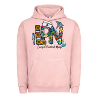 Pigment Salmon lpn licensed practial nurse Urban Hoodie - CowhideDigitalArt