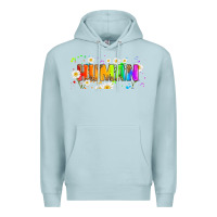 Blue Mist lgbtq human  libbey glass Premium Hoodie - HRA Design Shop