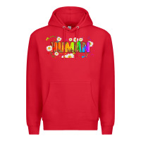 Red lgbtq human  libbey glass Premium Hoodie - HRA Design Shop