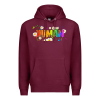 Burgundy lgbtq human  libbey glass Premium Hoodie - HRA Design Shop