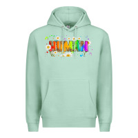Seafoam lgbtq human  libbey glass Premium Hoodie - HRA Design Shop