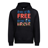 Black home of the free because of the brave Urban Hoodie - HRA Design Shop