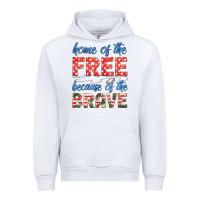 White home of the free because of the brave Urban Hoodie - HRA Design Shop