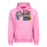 Fuchsia Pink mammo technologist Urban Hoodie - CowhideDigitalArt