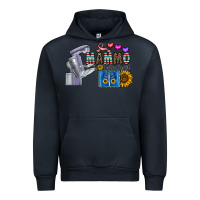 Navy mammo technologist Urban Hoodie - CowhideDigitalArt