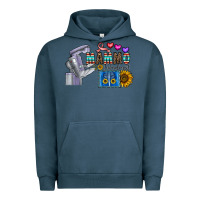 Pigment Midnight Navy mammo technologist Urban Hoodie - CowhideDigitalArt