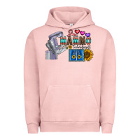 Pigment Salmon mammo technologist Urban Hoodie - CowhideDigitalArt