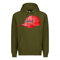 Army Green blue baseball cap fa element Premium Hoodie - FaDigitalArtStudio
