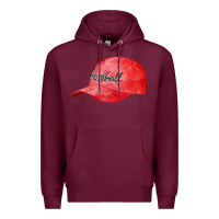 Burgundy blue baseball cap fa element Premium Hoodie - FaDigitalArtStudio