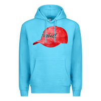 Ocean Blue blue baseball cap fa element Premium Hoodie - FaDigitalArtStudio