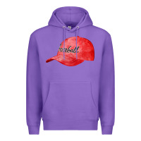 Purple blue baseball cap fa element Premium Hoodie - FaDigitalArtStudio