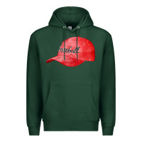 Sports Green blue baseball cap fa element Premium Hoodie - FaDigitalArtStudio