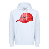 White blue baseball cap fa element Premium Hoodie - FaDigitalArtStudio