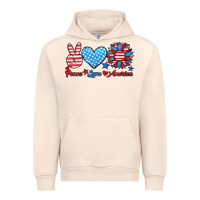 Sandshell peace love america Urban Hoodie - HRA Design Shop