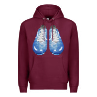 Burgundy blue cleats fa element Premium Hoodie - FaDigitalArtStudio